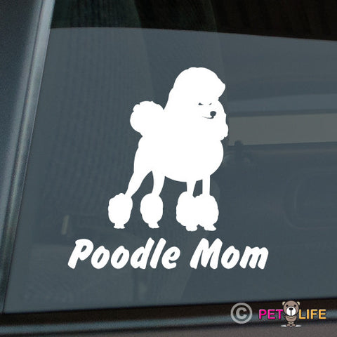 Poodle Mom Sticker