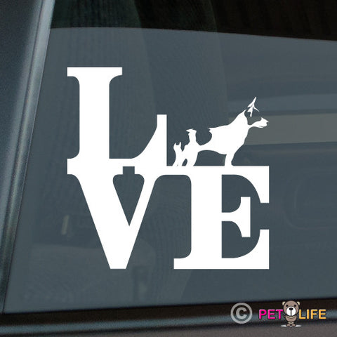 Love Rat Terrierpark  Sticker
