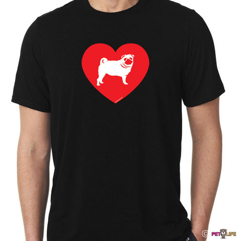 Love Pug Tee Shirt