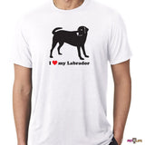 I Love My Labrador Tee Shirt