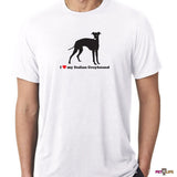 I Love My Italian Greyhound Tee Shirt