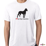 I Love My Dogo Argentino Tee Shirt