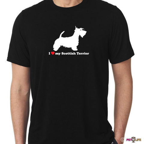 I Love My Scottish Terrier Tee Shirt