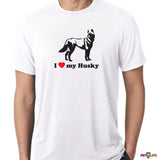 I Love My Husky Tee Shirt