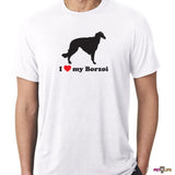 I Love My Borzoi Tee Shirt