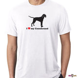 I Love My Coonhound Tee Shirt