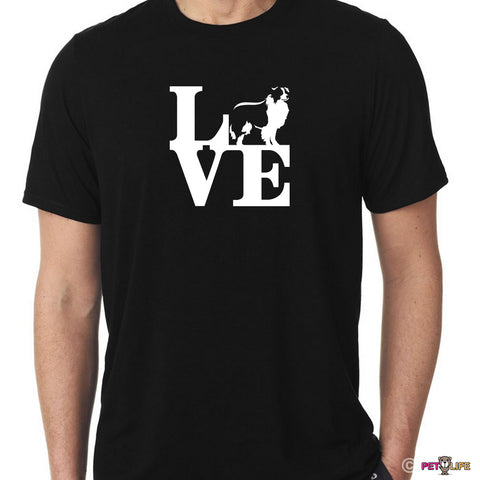 Love Border Collie Tee Shirt
