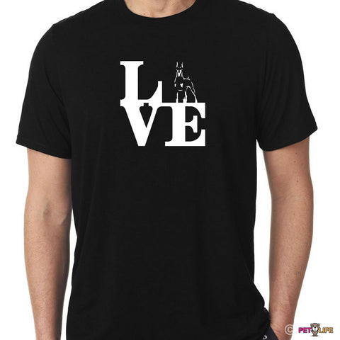 Love Doberman Tee Shirt