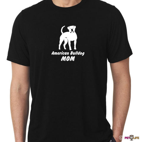 American Bulldog Mom Tee Shirt