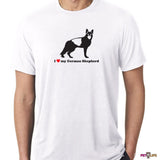 I Love My German Shepherd Tee Shirt