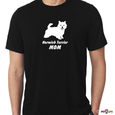 Norwich Terrier Mom Tee Shirt