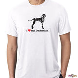 I Love My Dalmatian Tee Shirt