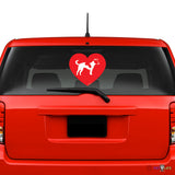 Love Jack Russel Terrierprofile  Sticker