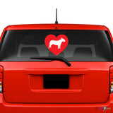 Love Bull Terrier Sticker