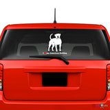 I Love My American Bulldog Sticker